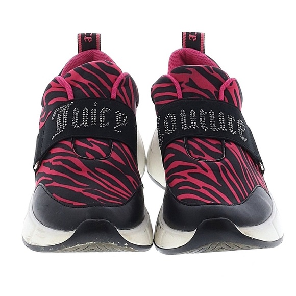 Juicy Couture Above It Pink Zebra Sneaker Women's Size 7 NIB - Picture 1 of 2